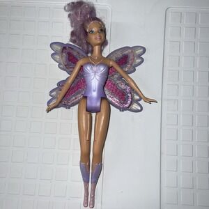 Mattel Barbie Fairytopia Mermaidia Glitter Swirl Doll Purple 2004 RARE —-READ